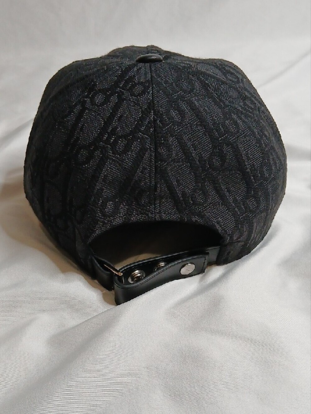 Dior Black Monogram Baseball Cap - Picture 3 of 5